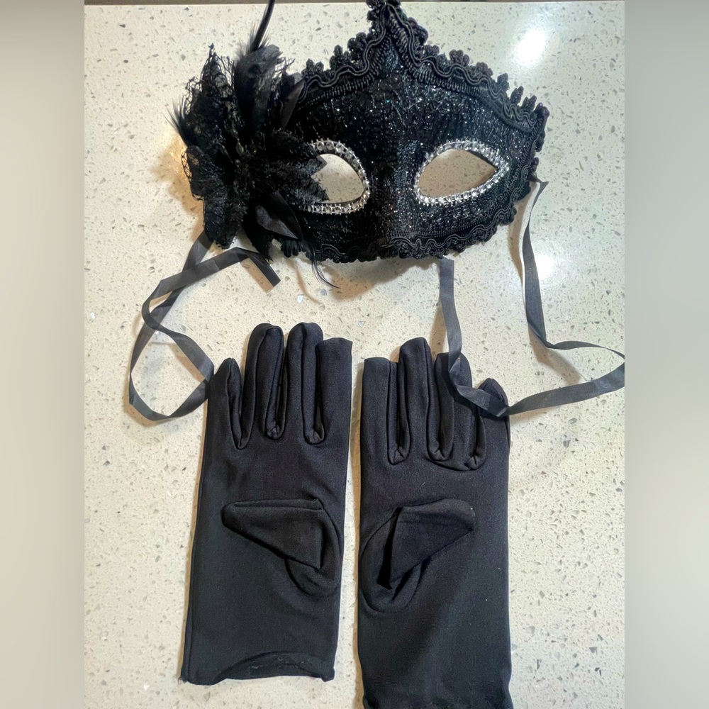 🎭🎭 Masquerade Gloves & Mask Set 🎭🎭